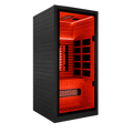 Sauna Infrarouge Solo Nordéva | Cabine 1 Place | Bois de Pruche  | Chromothérapie Rouge | Faible EMF