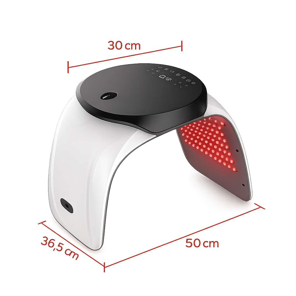 Lampe Luminothérapie Visage LED Nordéva | 7 Couleurs |  PDT Professionnel | 50cm | Anti-âge